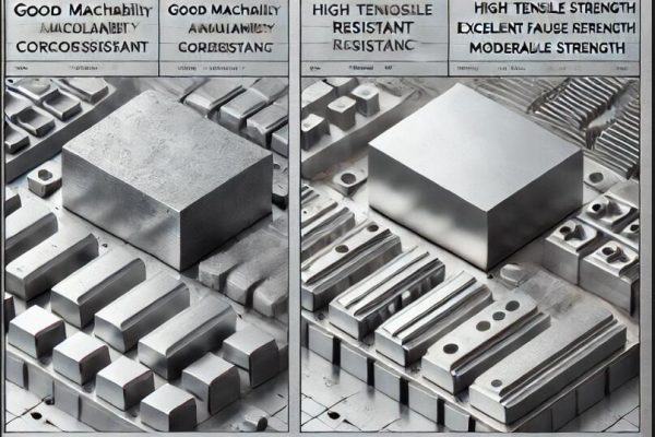 6061 and 7075 aluminum material