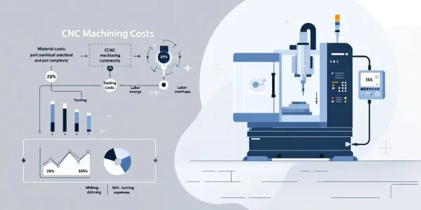 An overview of key factors affecting CNC machining costs.