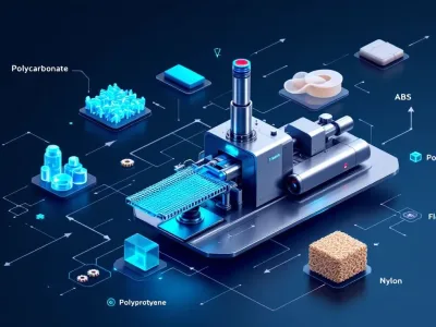 An overview of plastic injection moulding materials including various types.