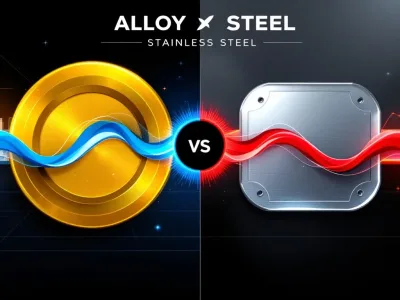 Corrosion resistance comparison between alloy steel and stainless steel.