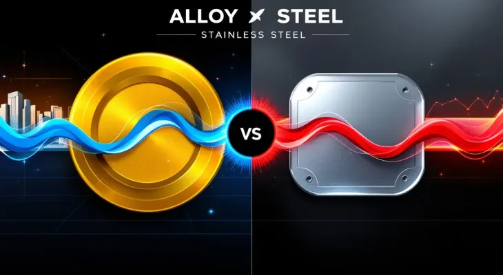 Corrosion resistance comparison between alloy steel and stainless steel.