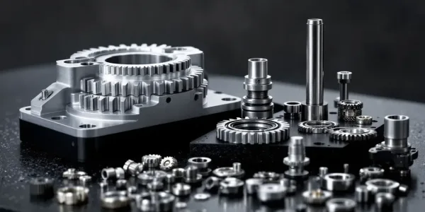 Common types of CNC machined parts with a focus on precision.