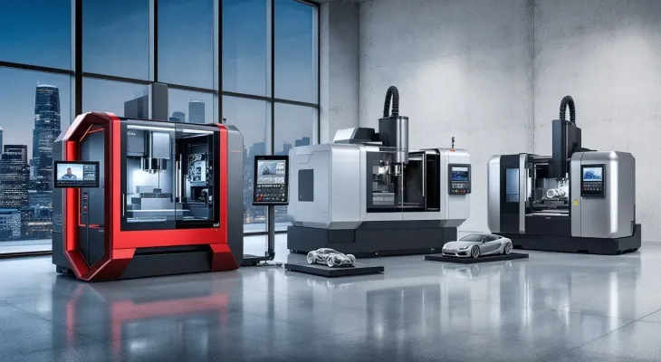 A variety of 4 axis CNC machines available for selection.