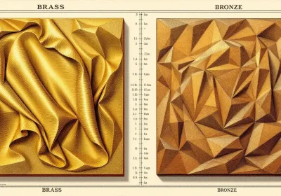 An overview image comparing brass and bronze materials.