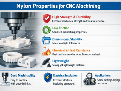 Nylon CNC Machined Parts: Properties, Machinability, and Best Applications
