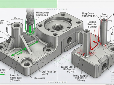 Designing Bosses and Reinforcement Geometry for CNC Machined Parts: Best Practices & DFM Guidelines