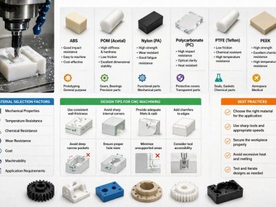 Choosing the Best Plastics for CNC Machining: Materials & Design Tips