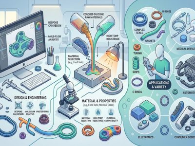 Custom Silicone Parts Explained: Materials, Molding Processes, Design Tips & Applications