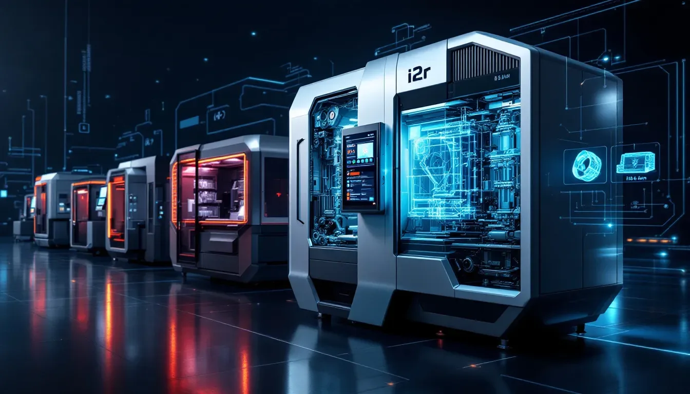 Comparison of i2r 8 axis CNC with other machines.