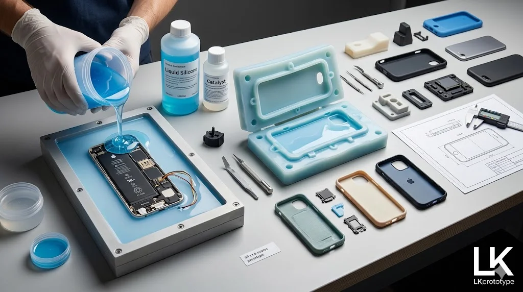 Silicone mold making iPhone eprototype