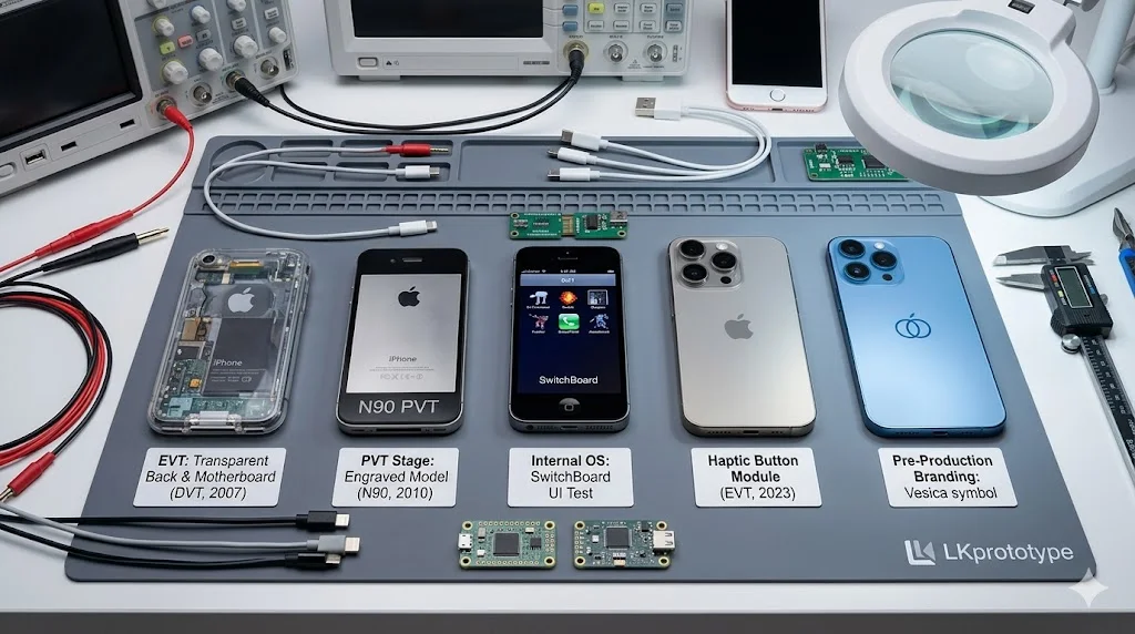 Unique features of rare iPhone prototypes, with a focus on various prototype devices.