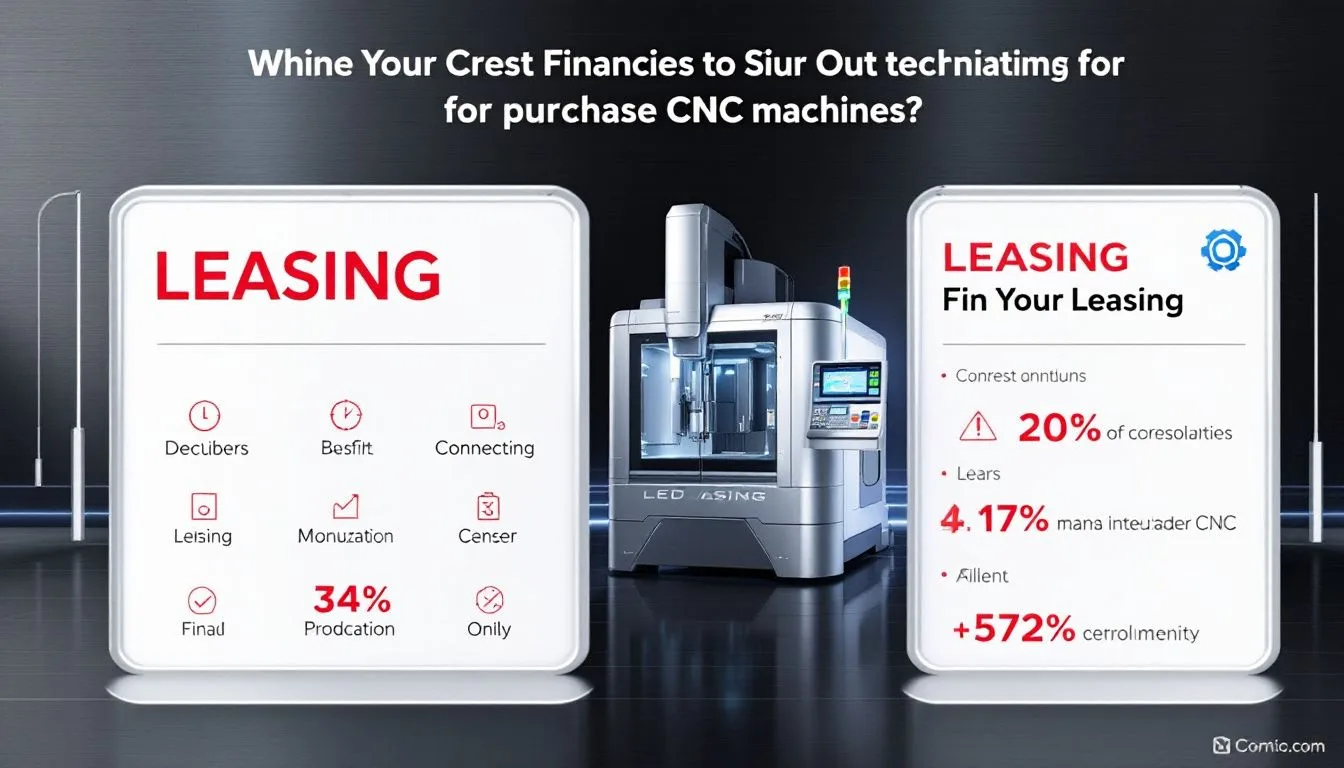 Financing options available for purchasing CNC machines.