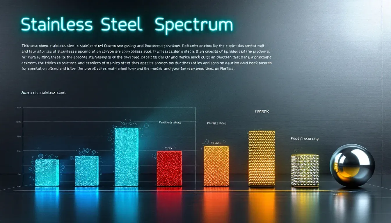 Exploring different types of stainless steel and their unique properties.