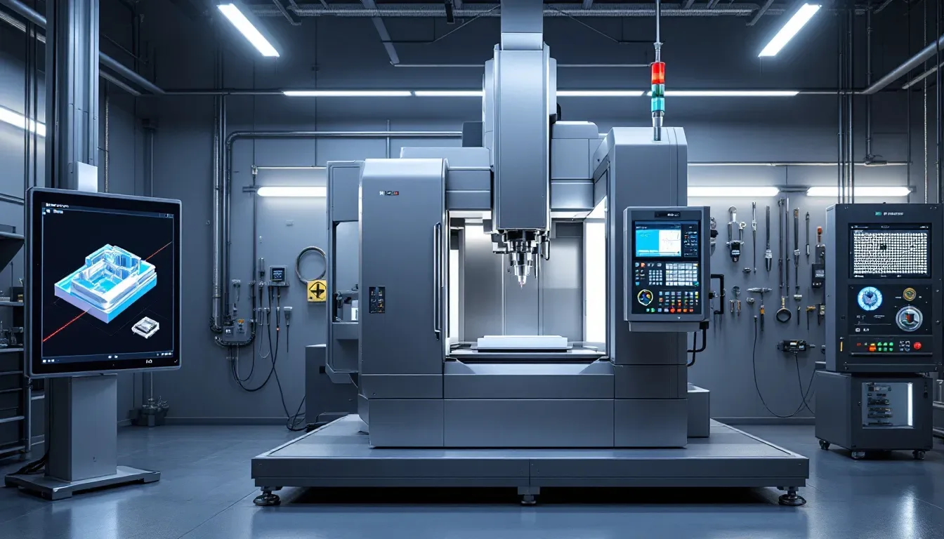 An illustration of a 4 axis CNC machine in action, showcasing its capabilities.