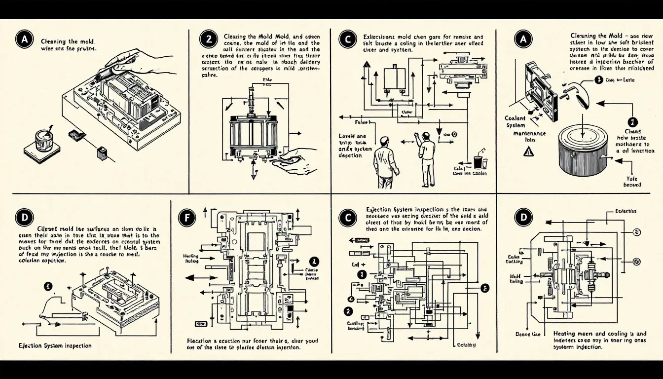 Maintenance and care of injection molds.