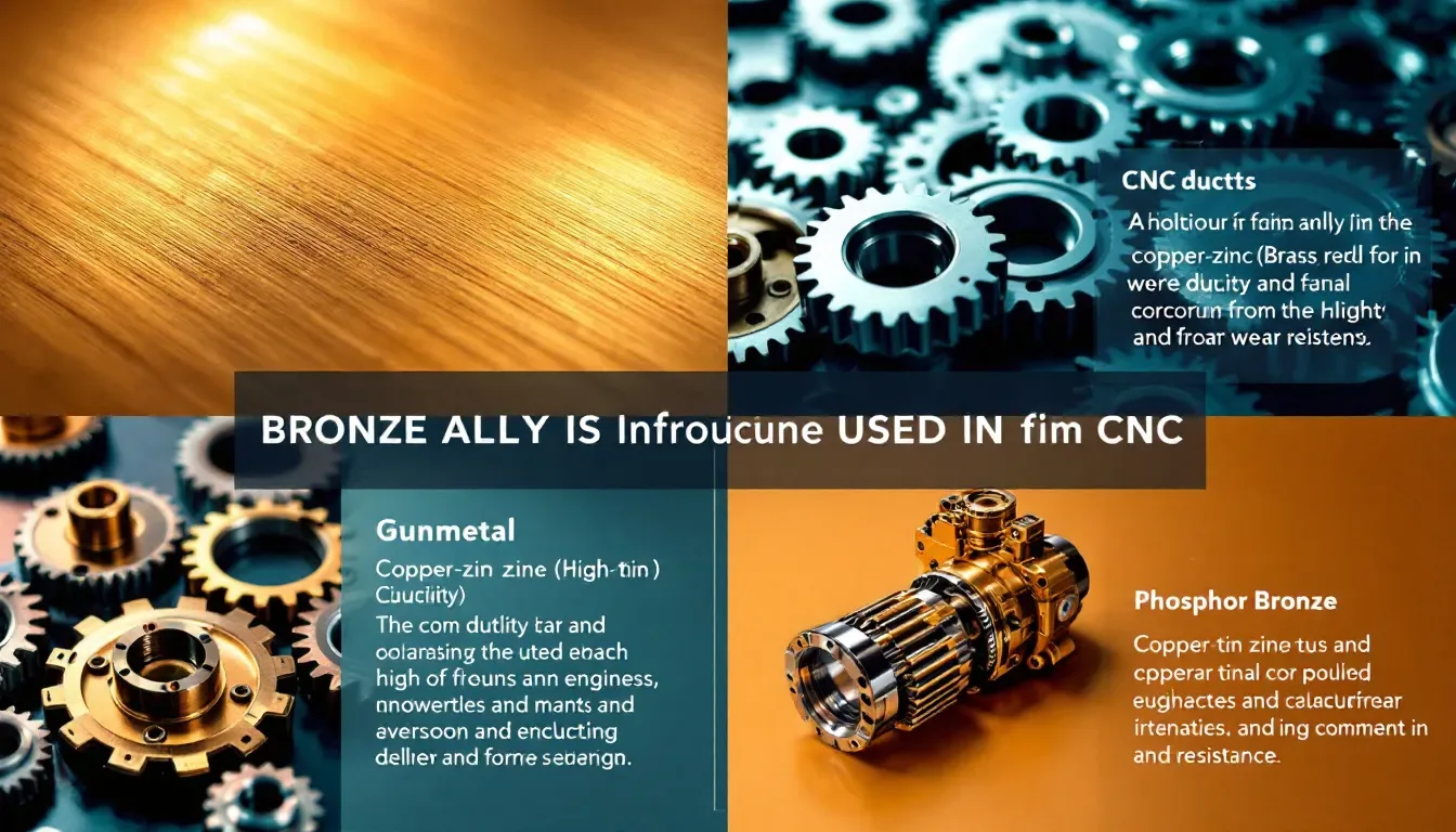 Different types of bronze alloys used in CNC machining.