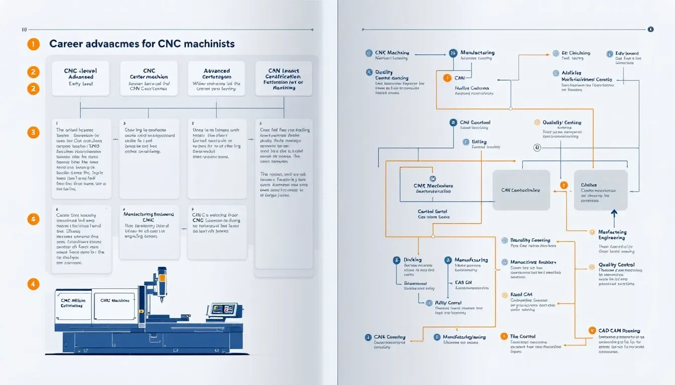 An overview of career advancement opportunities for CNC machinists.