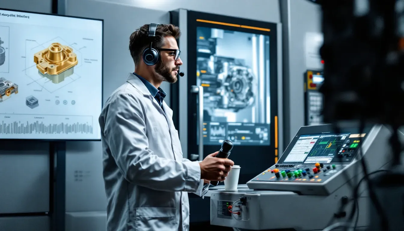 A CNC machinist operating a CNC machine, showcasing their key responsibilities.