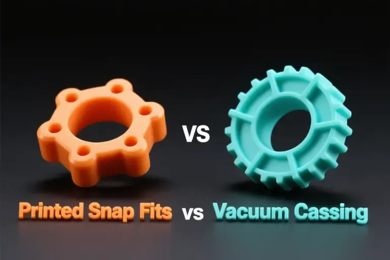 3D Printed Snap Fits vs. Vacuum Casting