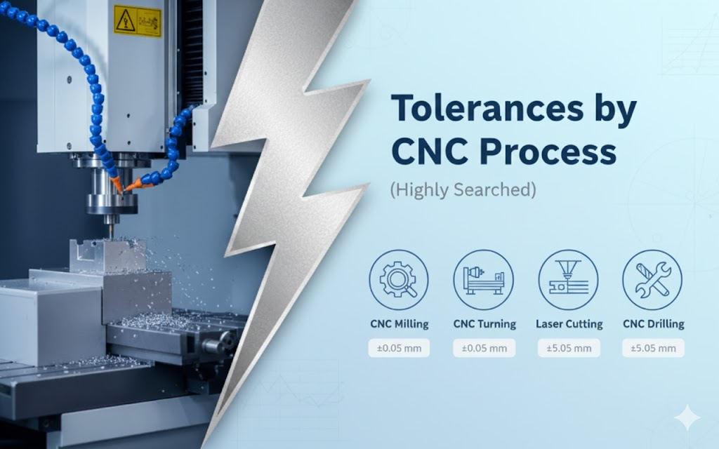 Tolerances by CNC Process (Highly Searched)