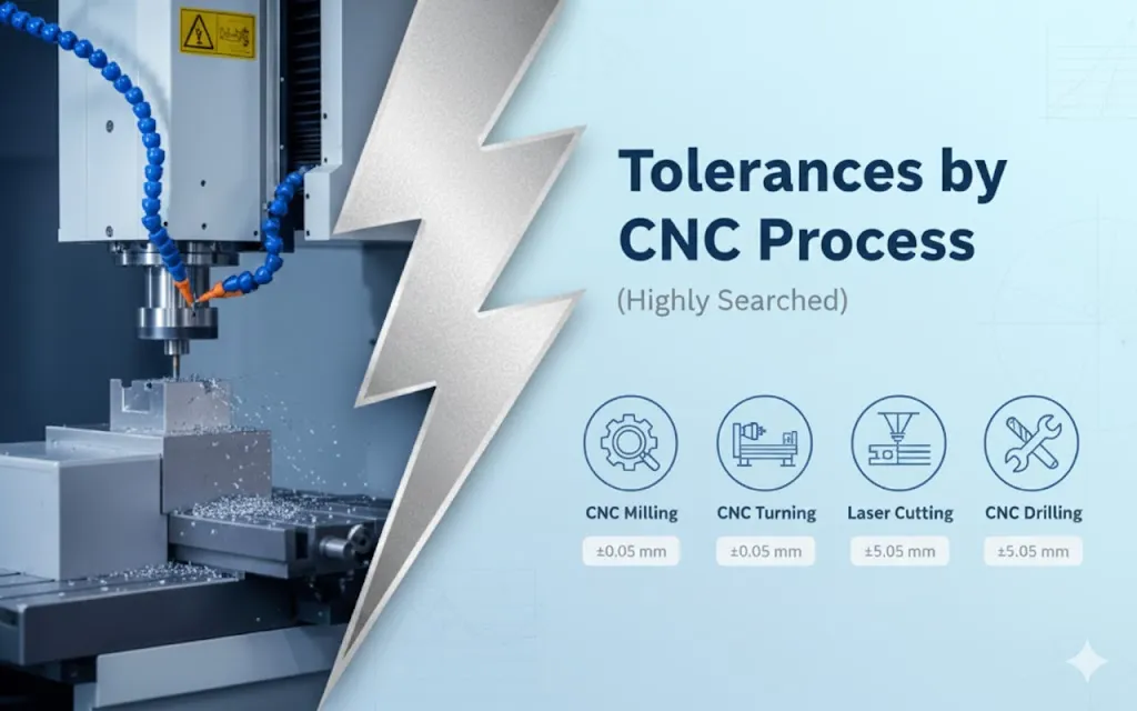 Tolerances by CNC Process (Highly Searched)