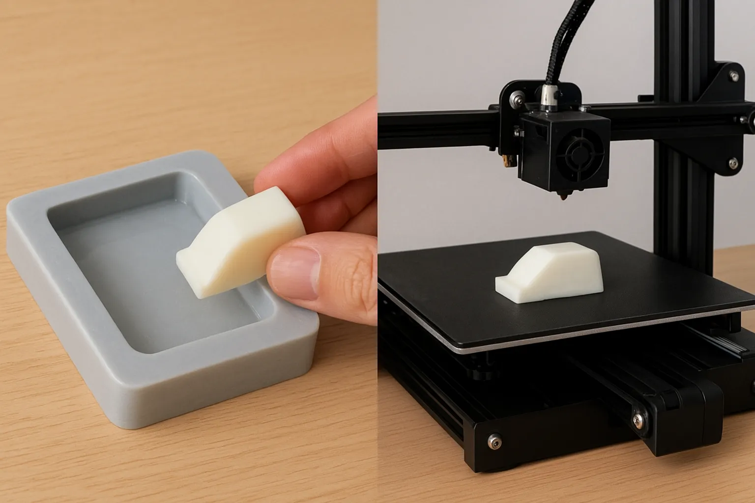Is vacuum casting cheaper than 3D printing? Delivery time and cost analysis of silicone molds and 3D printing.