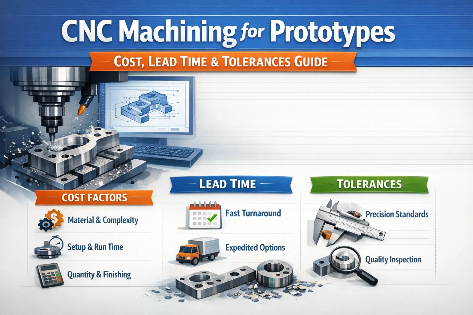 CNC Machining for Prototypes: Cost, Lead Time & Tolerances Guide