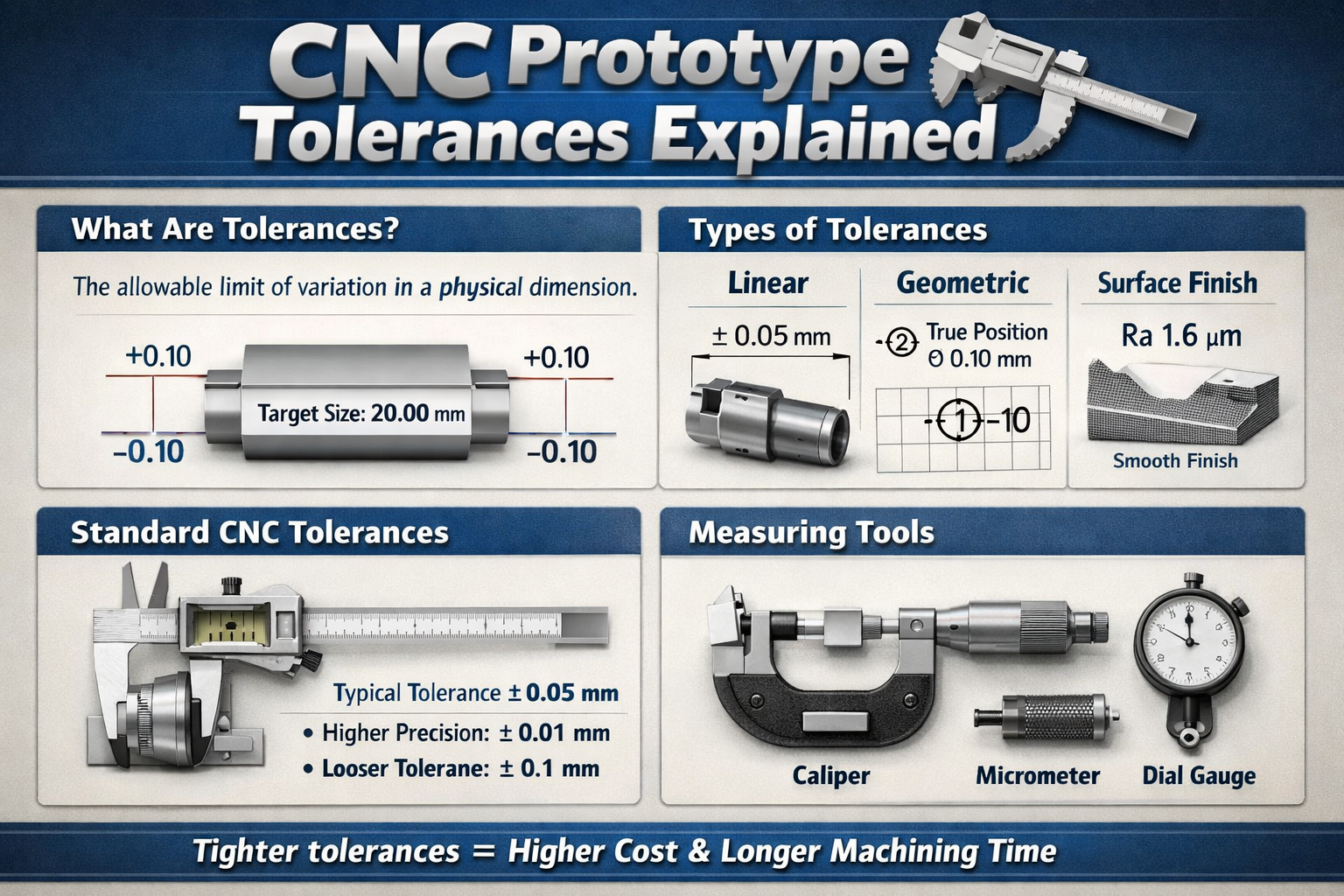 CNC Prototype Tolerances Explained
