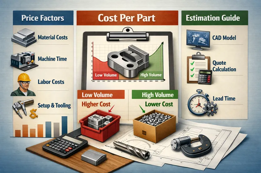 CNC Machining Cost Breakdown: Price Factors, Cost Per Part & Estimation Guide