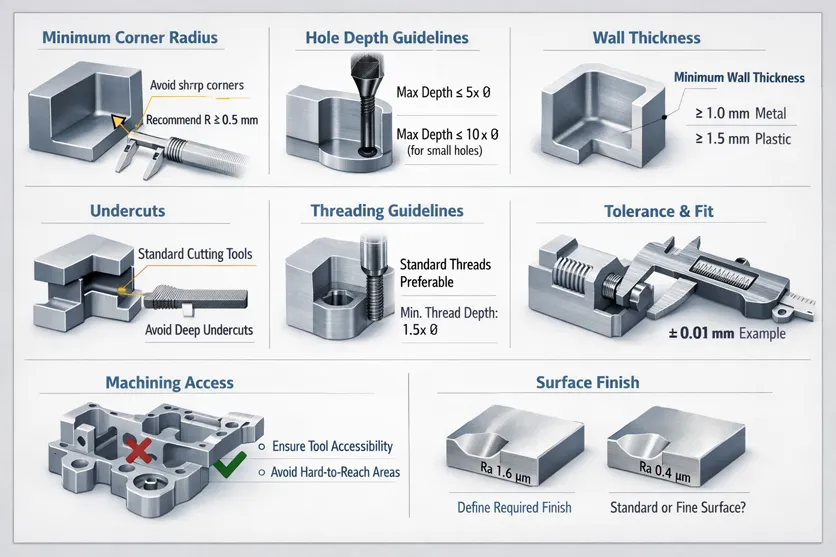 Design Guidelines for CNC Machining Complex Parts