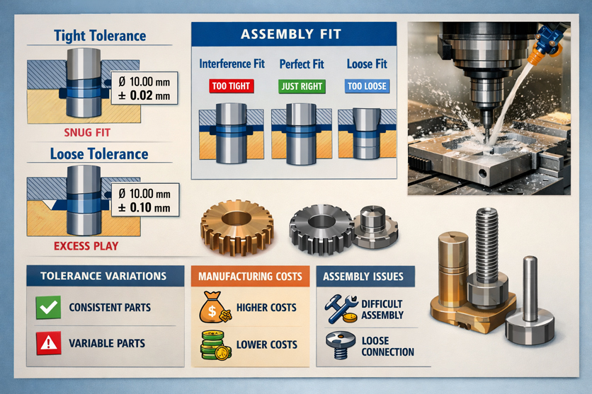 How CNC Machining Tolerances Affect Assembly Fit (Design & Manufacturing Guide)