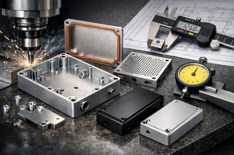 CNC Machining for Electronics Enclosures: EMI Shielding, Tolerances, and Surface Finishes