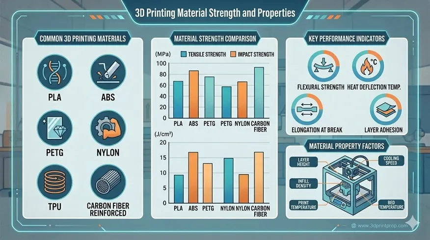 3D Printing Material Strength and Properties