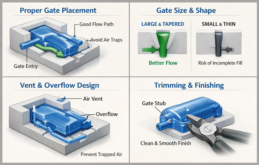 Vacuum Casting Gate Design Principles