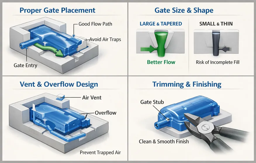 Vacuum Casting Gate Design Principles