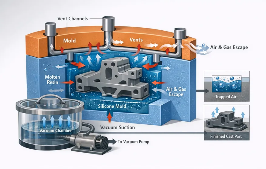 Vacuum Casting Venting Design and Airflow Control