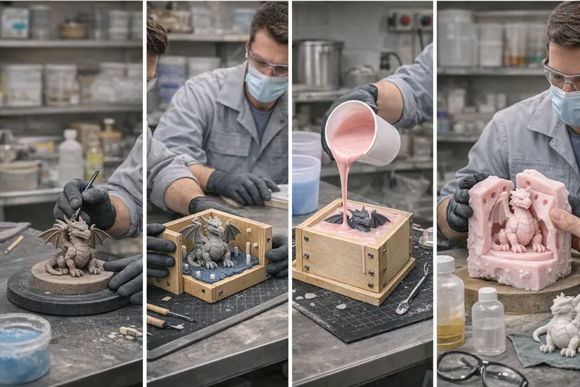 RTV Silicone Mold Making Process Step by Step