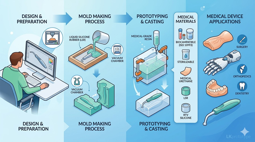 Silicone Mold for Medical Devices: Prototyping Process, Materials & Applications
