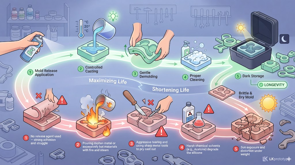 HOW TO MAXIMIZE SILICONE MOLD LIFE