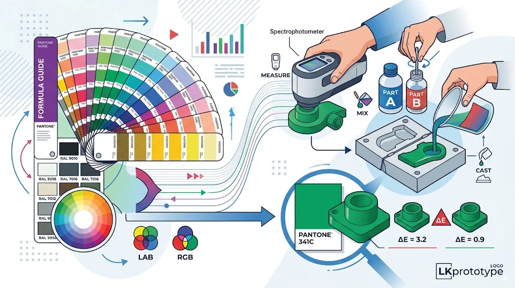 COLOR STANDARDS FOR URETHANE CASTING AND PROTOTYPE COLOR MATCHING