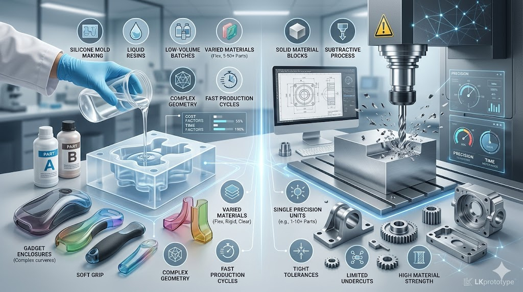Urethane Casting vs. CNC Machining: Which is Best for Prototypes?