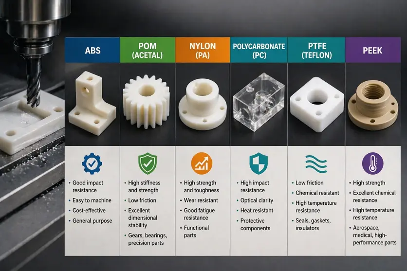 BEST PLASTICS FOR CNC MACHINING