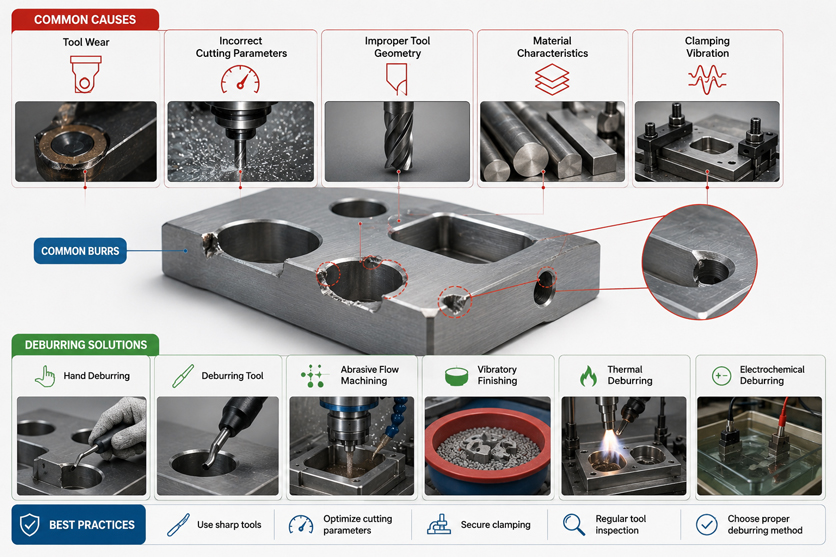 CNC Machining Burrs: Causes and Deburring Solutions