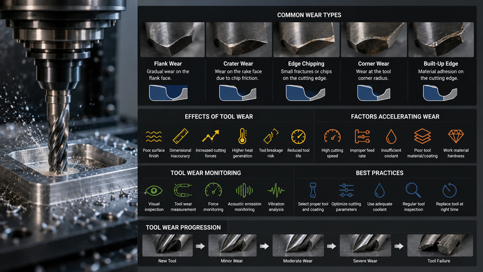 CNC Machining Tool Wear: Causes, Types & Tool Life Optimization