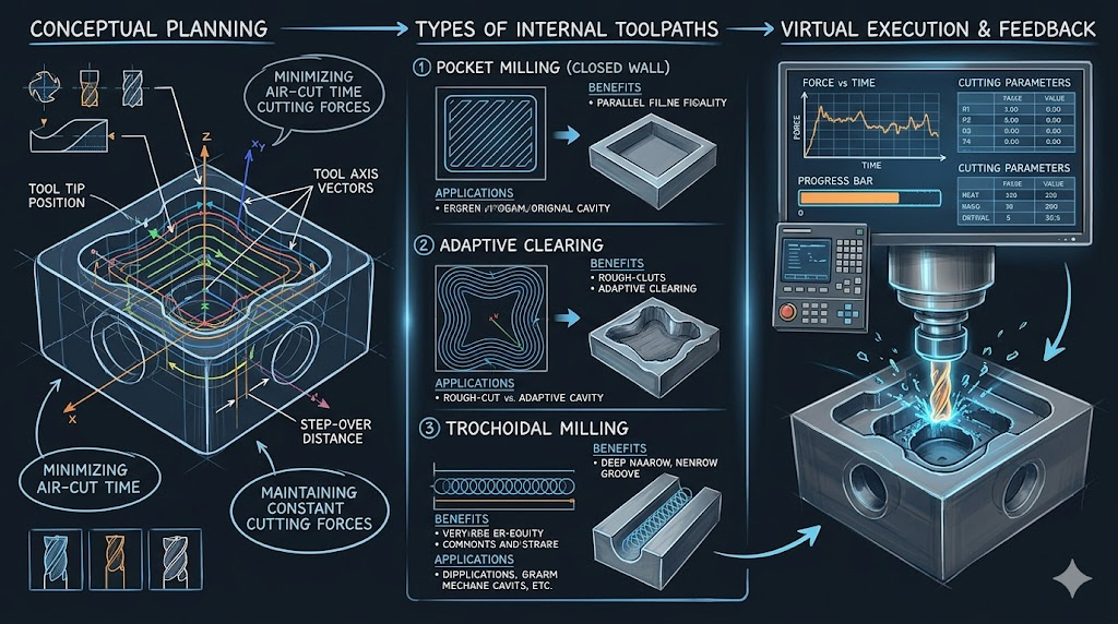 TOOLPATH PLANNING FOR CNC INTERNAL CAVITIES