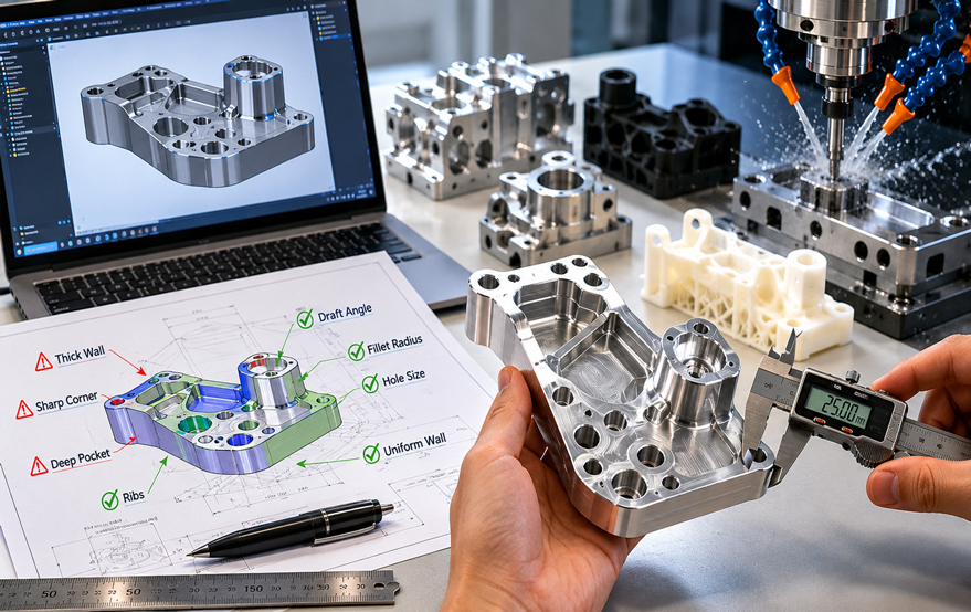 DFM IN CNC MACHINING AND RAPID PROTOTYPING