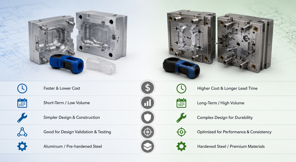 Bridge Tooling vs Production Tooling: A Complete Guide for Low-Volume Manufacturing