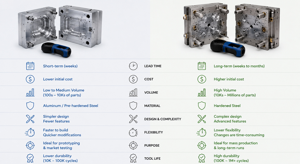 BRIDGE TOOLING VS PRODUCTION TOOLING: KEY DIFFERENCES