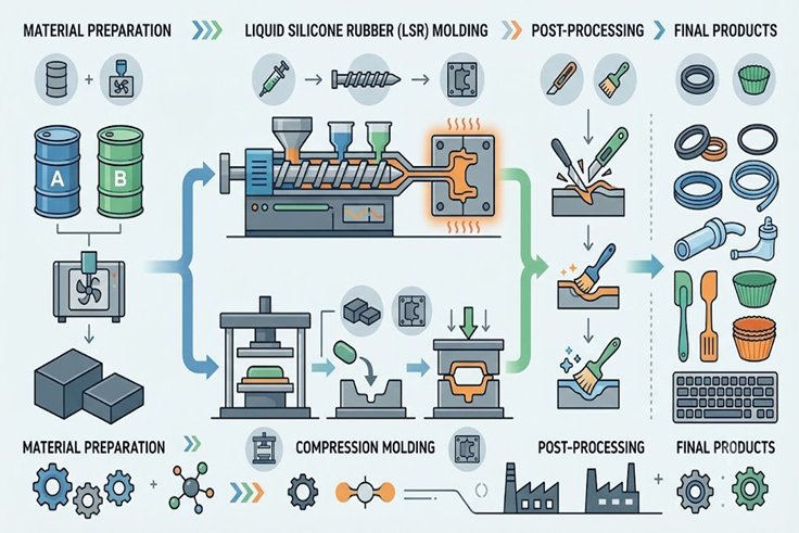 SILICONE MOLDING PROCESSES