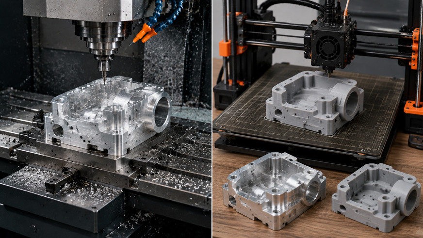 CNC MACHINING VS 3D PRINTING